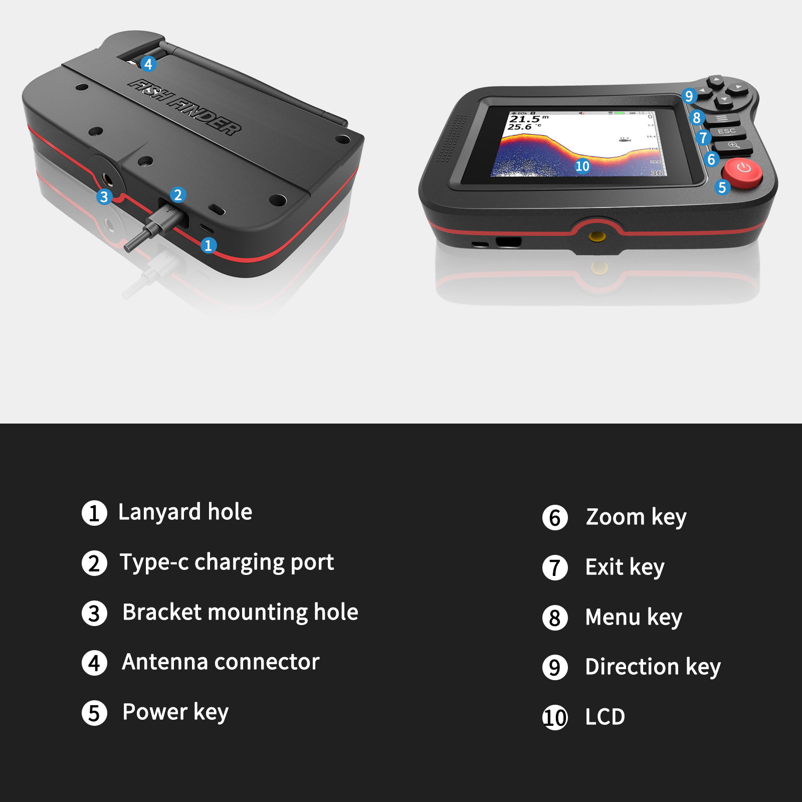 Smart Fish Finder - Portable F - Fish Finder Portable ulasan dan harga