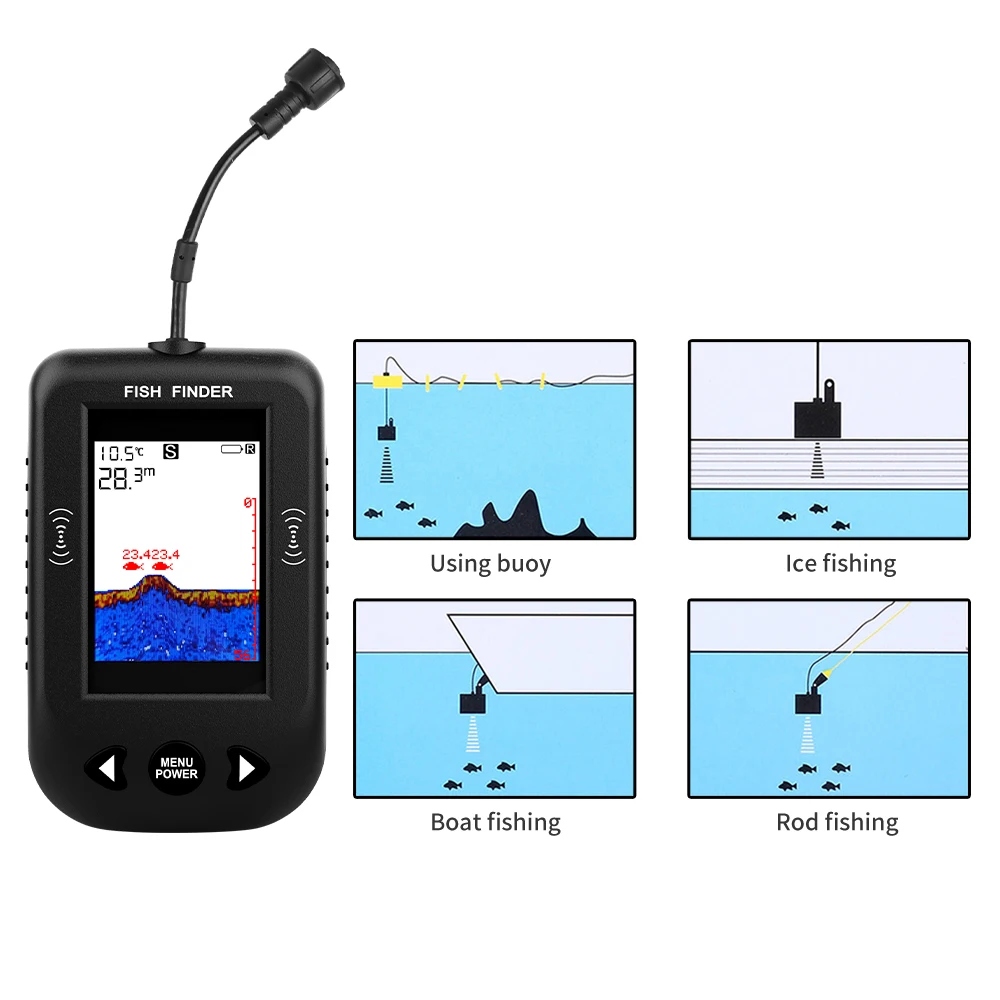 Alarm 100M Portable Sonar Fish - Fish Finder Cable ulasan dan harga