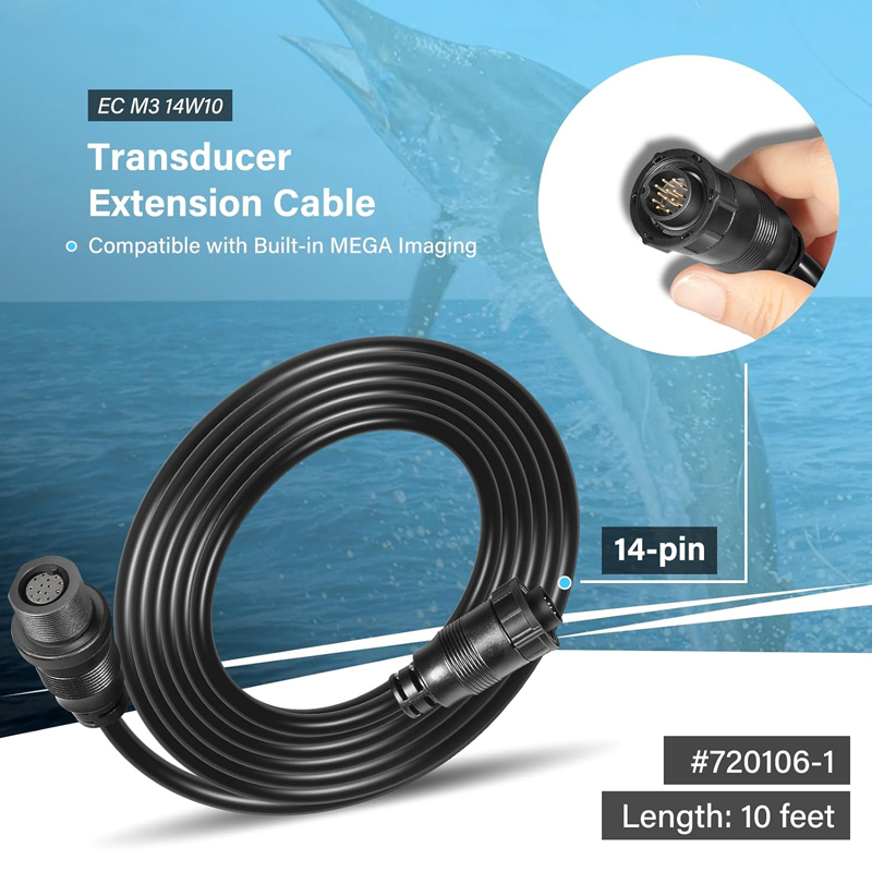 Transducer Extension Cable 10F - Fish Finder ulasan dan harga