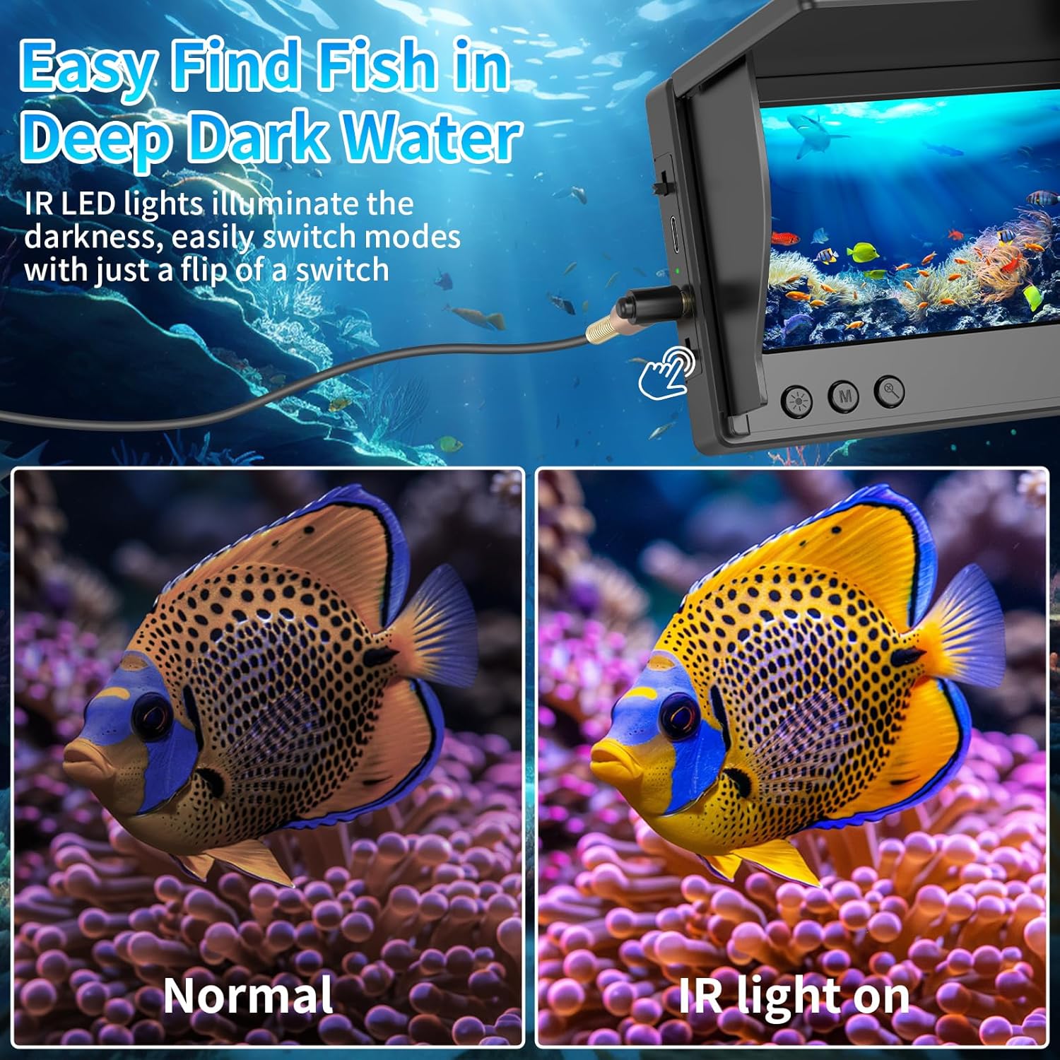 Portable Fish Depth Finder Wat - Fishing Depth Finder ulasan dan harga