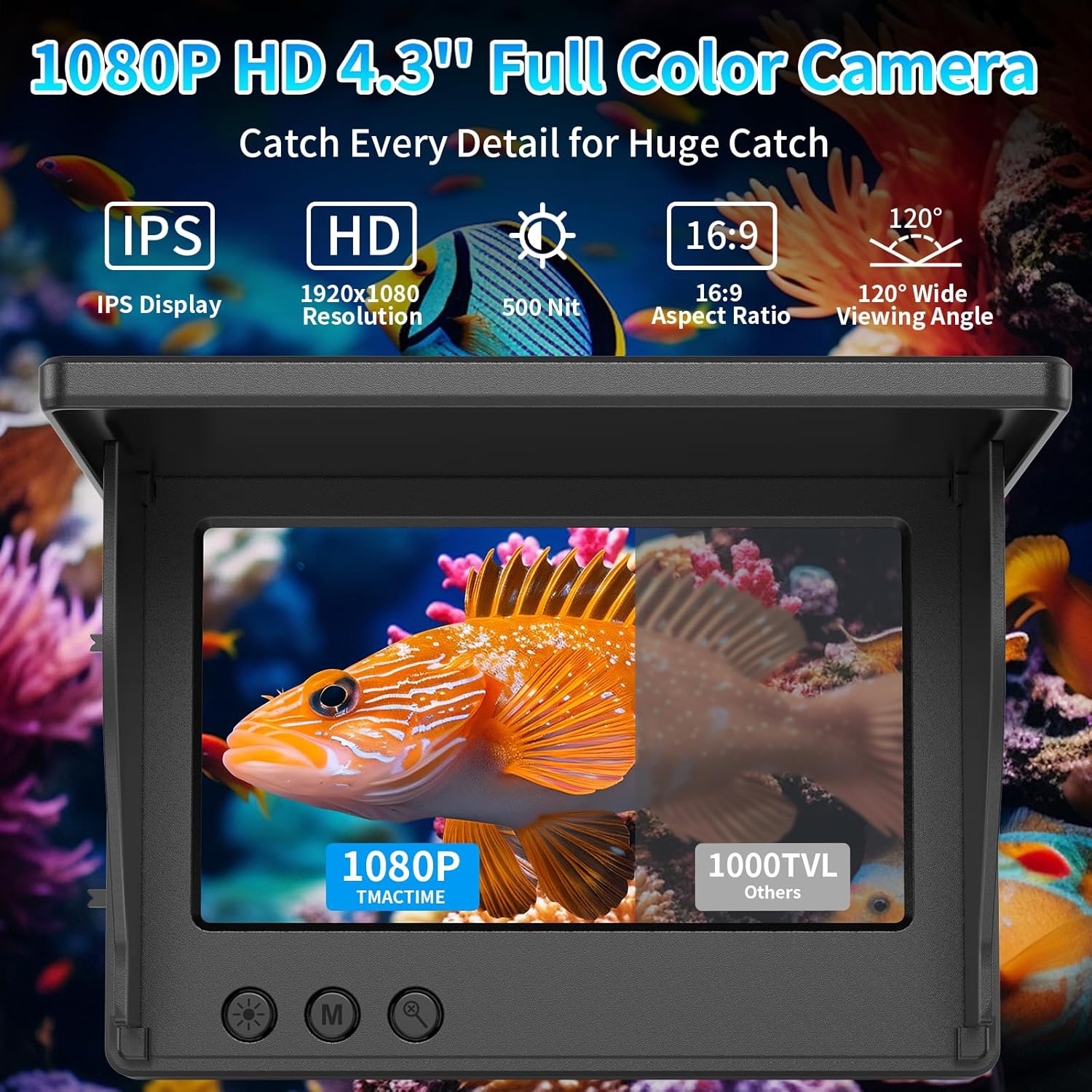 Portable Fish Depth Finder Wat - Fishing Depth Finder ulasan dan harga