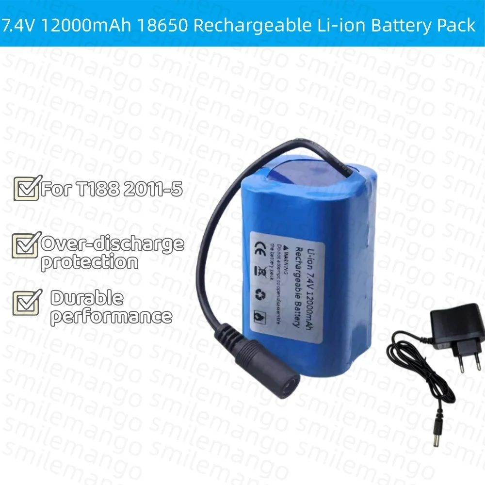 7.4V 12000mAh Battery with USB - Fish Finder Charger ulasan dan harga