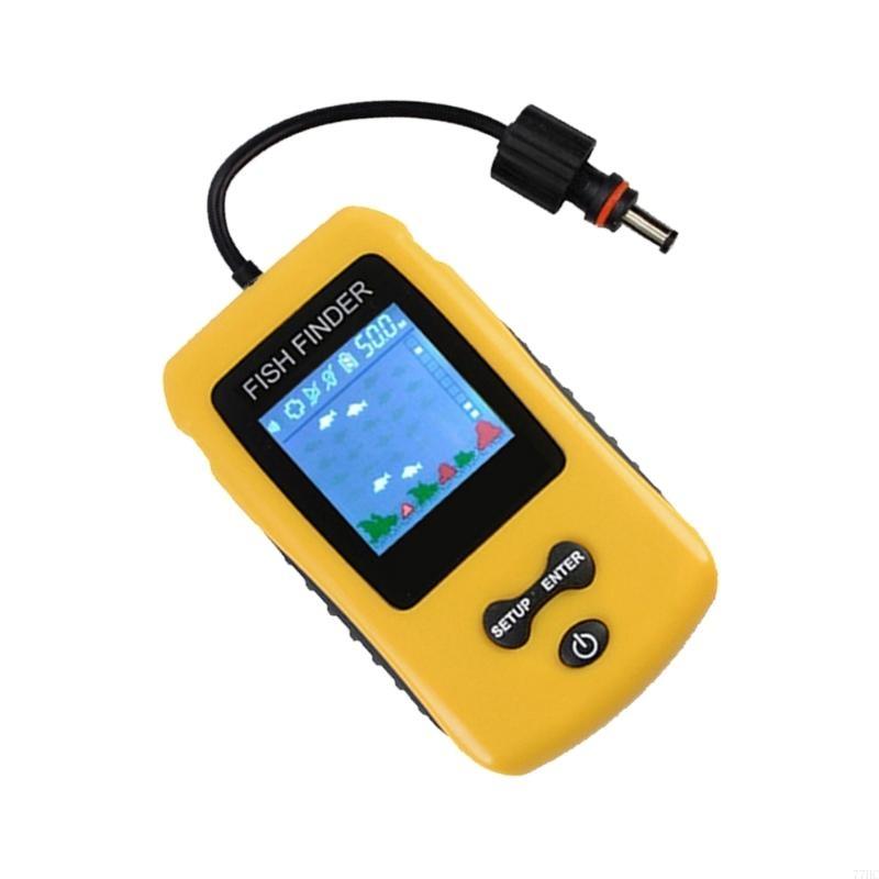 77HC Portable Fish Finders wit - Fishing Depth Finder ulasan dan harga