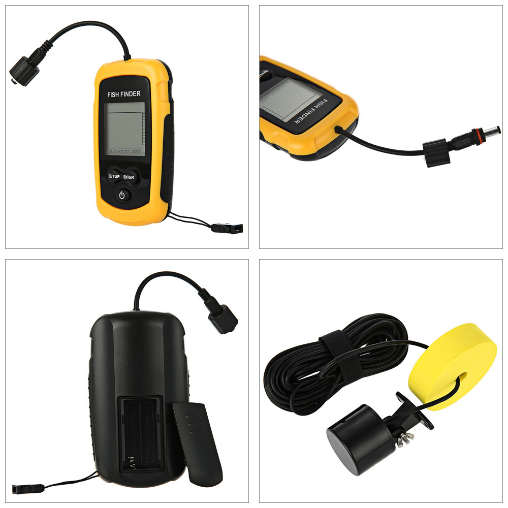 Alarm 100M Portable Sonar Fish - Fishing Depth Finder ulasan dan harga