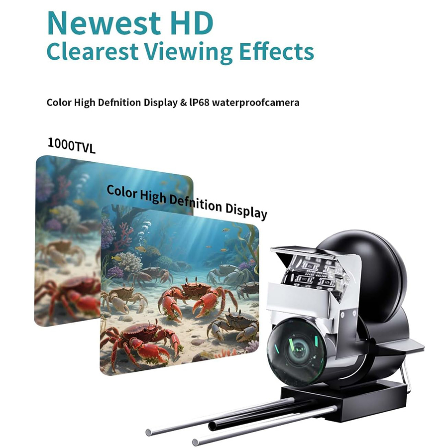 FOURQ Handheld 1080P 4.3'' LCD - Fishing Depth Finder ulasan dan harga